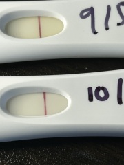 Positives, left over HCG or Evaps?