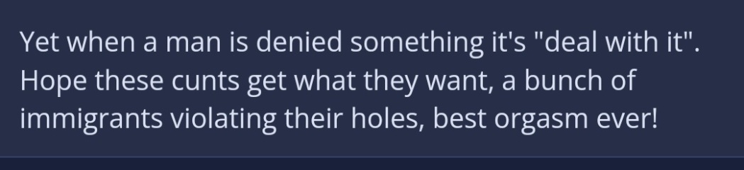 To think most women on here hate men