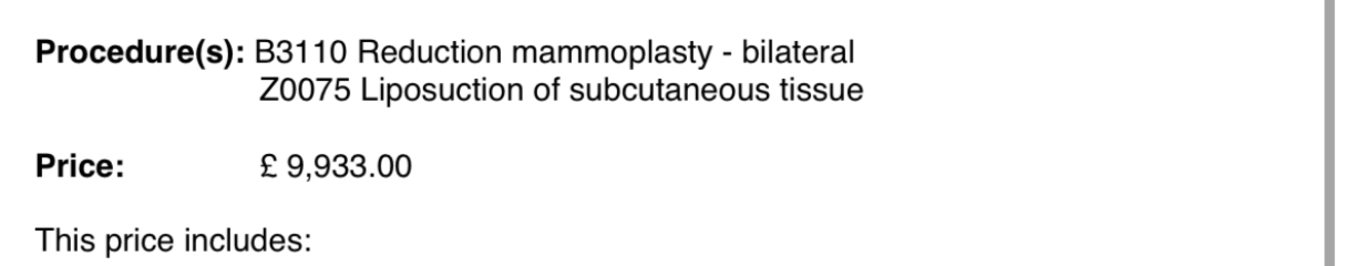 We’ve all had breast reductions - happy to help