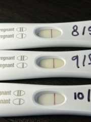 Positives, left over HCG or Evaps?