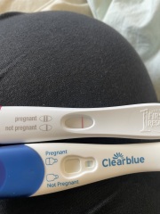 Am I just seeing things or am I pregnant ? Potential positive test