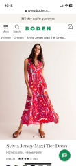 tara trim tiered jersey dress Tara Trim Tiered Jersey Dress-Camelia Pink main image 1