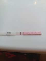 Faint line 9dpo