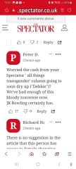 JKR reprimanded by "feminist" "ally" for being unhelpful (to him).