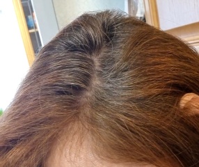 Greying hair