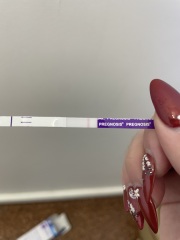 Posted on elsewhere but - faint positive on clear blue pregnancy test