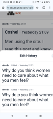 to not have realised how abusive and horrible men were until I joined MN