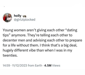 What went wrong with men and what they see a relationship as?