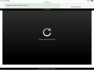 Please rotate your device