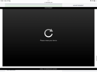 Massive ads taking over screen again