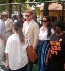 Meghan and Harry spotted out and about - Naija Edition