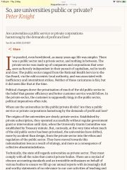 To think that people who agree with VAT on private school fees but not on university fees, are hypocrites?