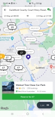 How much do you pay you commute/park each day for work?