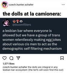 Mention of dangerous Terf-led lesbian bar