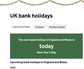 There's bunting on the Gov.UK 'Bank Holiday' information page today :-)