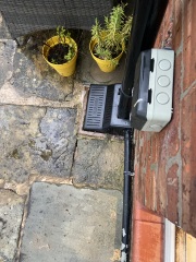 Waste water drain overflows with sewage