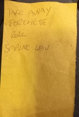 Found a shopping list. On a train. In Italy