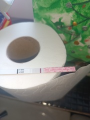 Faint line 9dpo