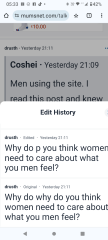 to not have realised how abusive and horrible men were until I joined MN
