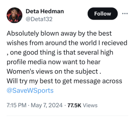 Elite sports people speaking up!