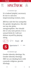 JKR reprimanded by "feminist" "ally" for being unhelpful (to him).