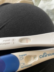Am I just seeing things or am I pregnant ? Potential positive test