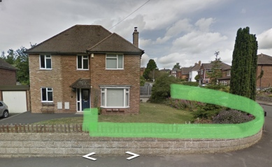 Fencing garden and screening hedge gaps