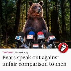 Are women safer if they encounter a bear or a man in the woods?