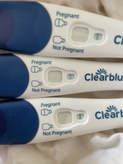 Posted on elsewhere but - faint positive on clear blue pregnancy test