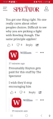JKR reprimanded by "feminist" "ally" for being unhelpful (to him).
