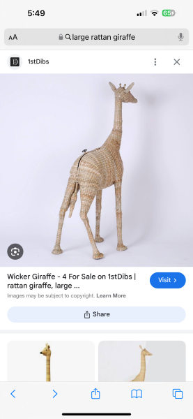 Can MN find this giant wicker giraffe??