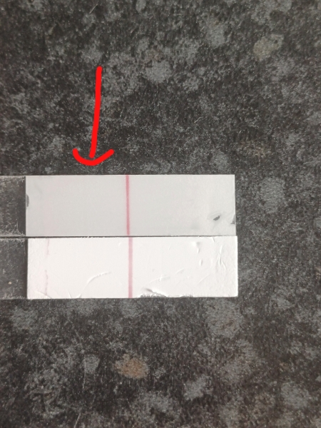 Is there a very very very faint line on this test?