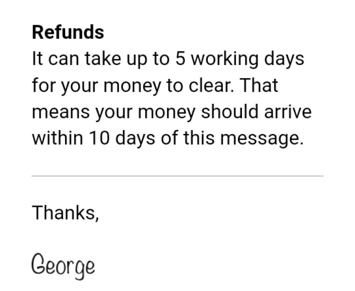 Asda refunds