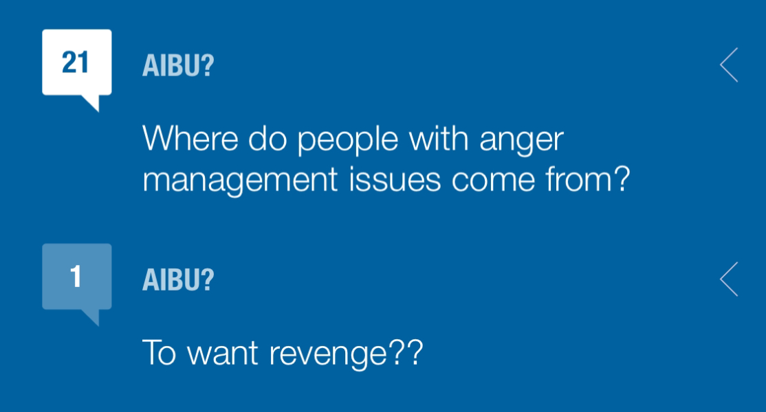 Where do people with anger management issues come from?
