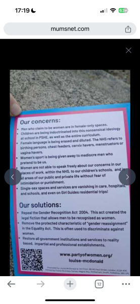 Sheffield Party Of Women candidate threatened with arrest for leaflets