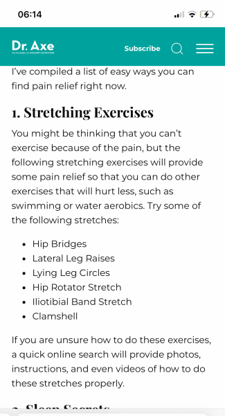 And now hip pain, please tell me how you manage to sleep at night as my GP can’t.