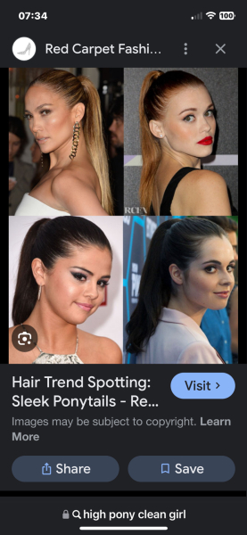 to wonder if a high ponytail sends a message I'm unaware of?