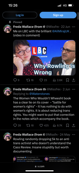 JKR in The Times. Labour have dismissed women like me