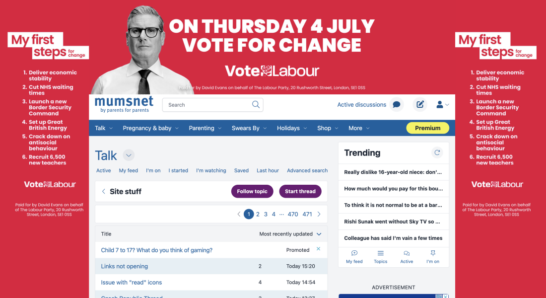 Labour Banner surrounding the whole of MN