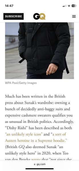 To think it’s a bit racist to call him Richie Sunak?
