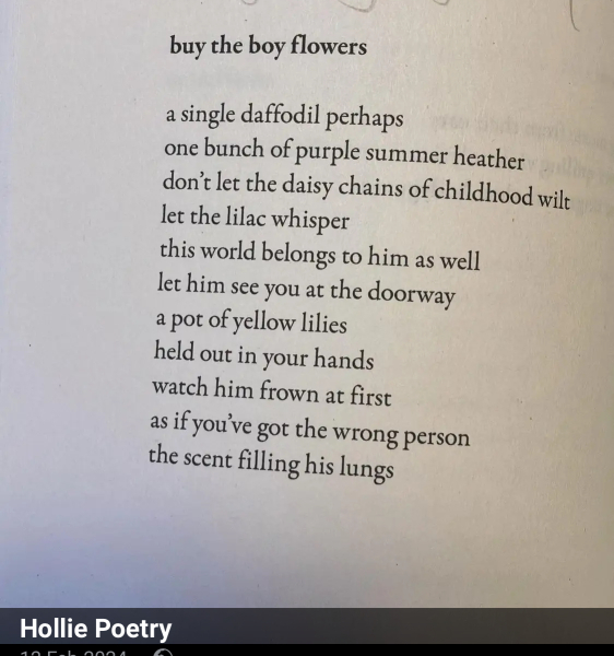 So should I not give him the flowers?