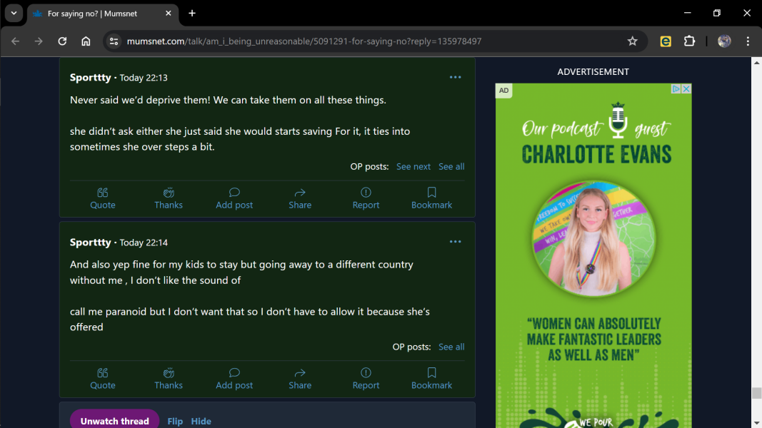 Ad "women can absolutely make fantastic leaders as well as men"