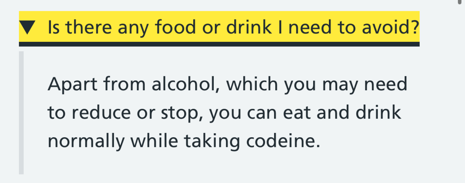 Drink and tablets