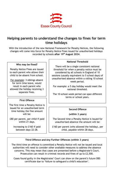 Term time holidays