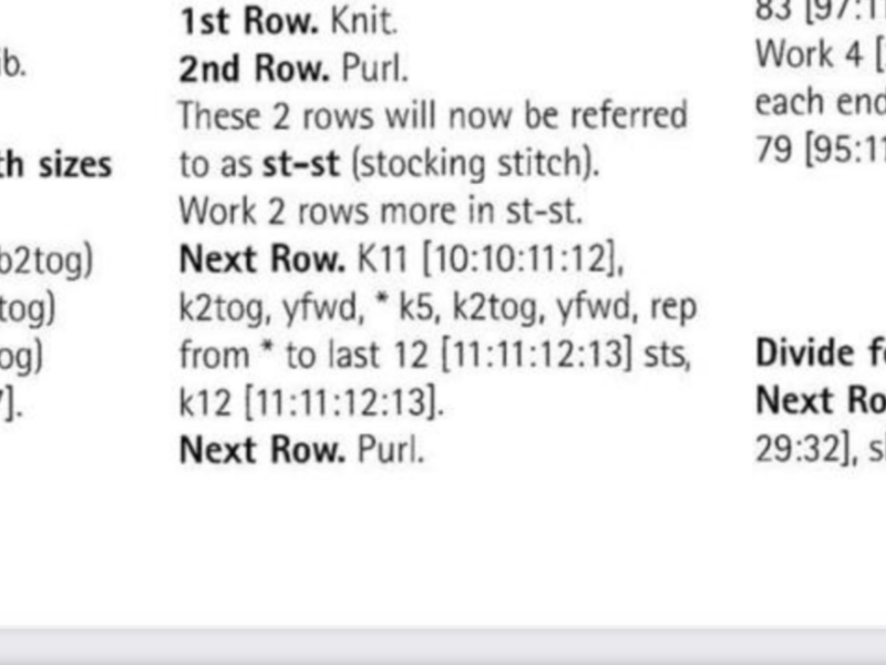 Knitting help please!