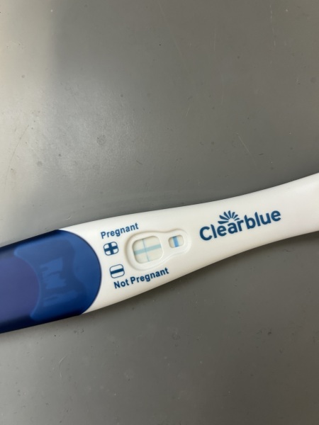 Clear blue test. Evap line or positive