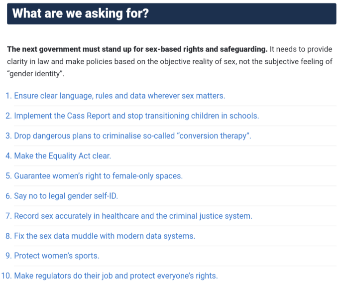 Stand Up For Single Sex Services - Election action:  email your candidates!