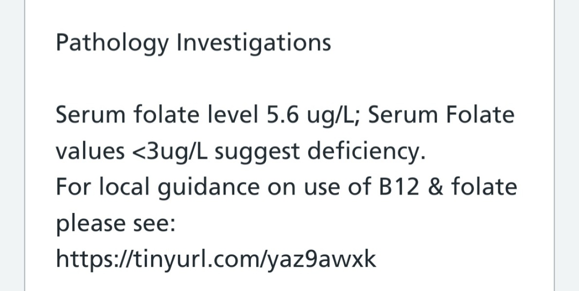 Worrying blood results