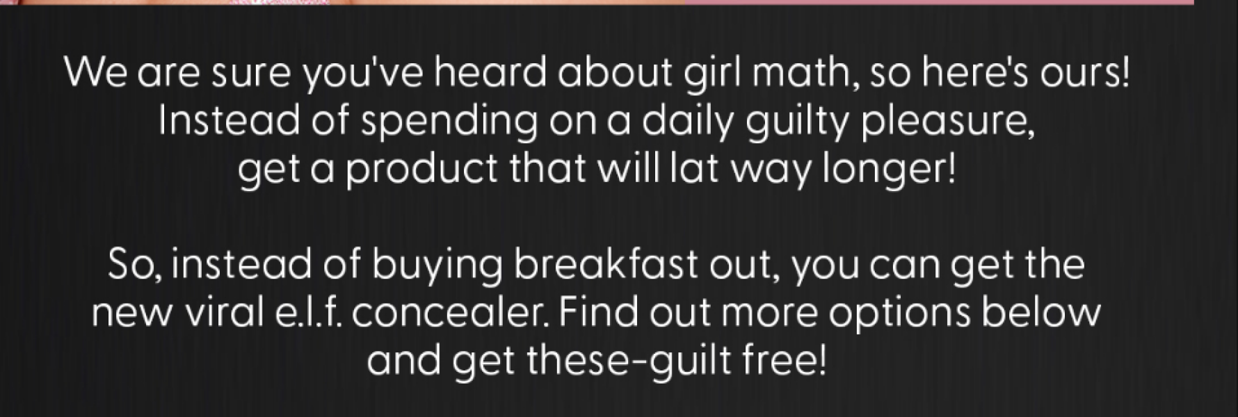 "Girl math". Superdrug, tut tut tut