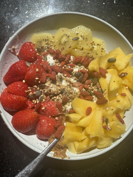 Taking a photo of everything I eat